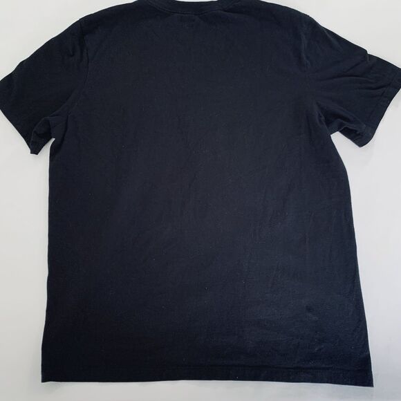 Nike Shirt Men L Black Basketball Colorful Swoosh Graphic Tee Retro Athletic Gym - Picture 3 of 7